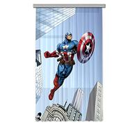 Marvel AG Design Curtains Avengers - Kids Curtains - 3D Photo Print - 140 x 245 cm/ 55 x 96, 5 Inches - 1 Part - FCSL 7127