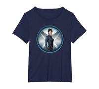 Marvel Agents of S.H.I.E.L.D. Maria Hill T-Shirt, Women's Plus, Navy Blue, 4X