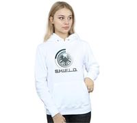 Marvel Women's Agents Of SHIELD Circuits Hoodie in White | Size: Medium Marvel White M