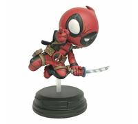 Marvel Animated Style Deadpool Jumping Statue ACC NEW