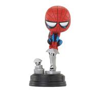 Marvel Animated Style Spider-Man on Chimney Statue
