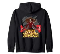 Marvel Animation Marvel Zombies Zombie Scarlet Witch Wanda Zip Hoodie
