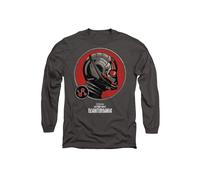 Marvel AntMan Profile Long Sleeve T-Shirt, Charcoal | Size: Large Marvel Charcoal L