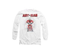 Marvel AntMan Shrinking Hero Long Sleeve T-Shirt, White | Size: Small Marvel White S