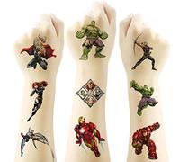 Marvel Avenger Friends Temporary Tattoo for Kids, 20 Sheets Big Children's Temporary Tattoo Body Art Tattoo Stickers,Goody Bag Stuffers Party Bag Fillers (2x2 Inch) …
