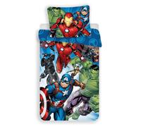 Marvel Avengers 100% Cotton Single Duvet Cover Set - European Size