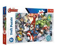Marvel Avengers 100 Piece Jigsaw Puzzles For Kids - Hulk Iron Man Thor Comic Superhero Puzzle For Children Easy Hold - For Ages 5+