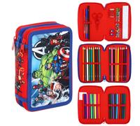 Marvel Avengers 3 Tier Filled Pencil Case Stationery School Supplies