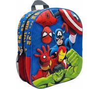 Marvel Avengers 3D EVA Backpack for Kids | School Backpack with Hard Shell Front | Lightweight Preschool & Kindergarten Book Bag with Adjustable Straps | Travel Daypack for Boys