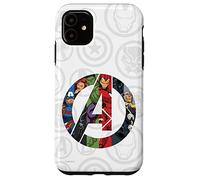 Marvel Avengers A Logo with Super Heroes Case for iPhone 11