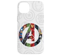 Marvel Avengers A Logo with Super Heroes Case for iPhone 14 Plus