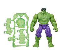 Marvel Avengers ActionVerse Hulk Action Figure & Accessories, 4.5-Inch (11.4 CM) Super Hero Toys & Figures for Children, Ages 4+, Green