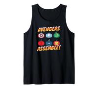 Marvel Avengers Assemble Pumpkin Heroes Halloween Tank Top