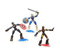 Marvel Avengers - Bend and Flex Pack 3 Figurines - Taskmaster vs Iron Man & Captain America