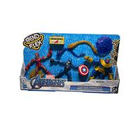 Marvel Avengers Bend & Flex Pack of 3 Figures Iron Man Thanos Captain America