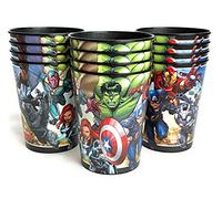 Marvel Avengers Birthday Party Supplies Set of 12 16oz Plastic Reusable Favor Cups