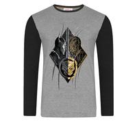 Marvel Avengers Black Panther Long Sleeve T-Shirt (UK, Age, 8 Years, 9 Years, Regular, Grey)