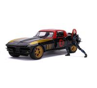 Marvel Avengers Black Widow 1966 Chevy with Figure 1:24 Model JADA TOYS