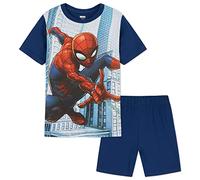 Marvel Avengers Boys Cotton Pyjamas - Black Panther, Captain America, Spiderman (Blue Spiderman, 9-10 Years)