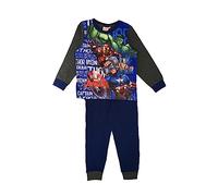 Marvel Avengers Boys Pyjamas Age 3-10 Years (3-4 Years, Navy)