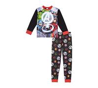 Marvel Avengers Boys Pyjamas Pjs, Ages 4 to 10 Years Old 6-7 Years Black