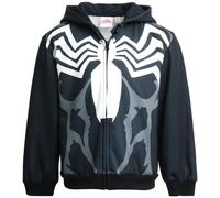 Marvel Avengers Boys' Sweatshirt - Spider-Man, Venom, Hulk - Cosplay Costume Hoodie Sweatshirt (3T-12), Size 4T, Venom Black Spider Man