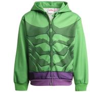 Marvel Avengers Boys' Sweatshirt - Spidey, Spider-Man, Venom, Hulk - Cosplay Hoodie Sweatshirt for Boys (3T-12), Size 5-6, Hulk Green