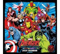 Marvel Avengers Calendar 2024 - Month to a View Planner 30cm x 30cm, Marvel Gifts for Men and Women, Marvel Gifts for Boys and Girls, Kids Calendar - Official Merchandise