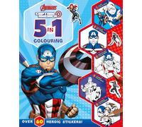 Marvel Avengers Captain America: 5 in 1 Colouring (With dot-to-dot, colour-by-numbers, copy colouring, and more!)
