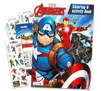 Marvel Avengers Captain America Coloring & Activity Book with Stickers with Spider-man Thor Iron Man The Incredible Hulk and More