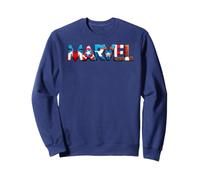 Marvel Avengers Captain America Suit Stylized Marvel Logo Sweatshirt