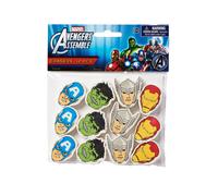 Marvel Avengers Characters Erasers (Pack Of 12) Multi One Size