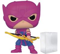 Marvel: Avengers - Classic Hawkeye (PX Previews Exclusive) Funko Pop! Vinyl Figure (Bundled with Compatible Pop Box Protector Case), Black, 3.75 inches