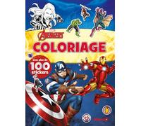 Marvel Avengers - Coloriage avec plus de 100 stickers (Iron Man, Black Widow, Captain America)