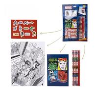 Marvel Avengers Colouring Stationery Set for Kids - A4 Colouring Pages, A5 Sketchbook, Crayons & Stickers - Creative Superhero Art Kit for Travel, School, Crafts & Fun - Encouraging Gift Set for Kids