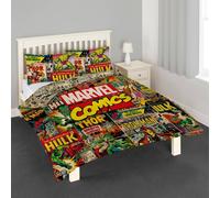 Marvel Avengers Comics Duvet Cover Set | Size: Single Marvel Multicolor Single