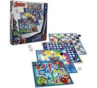 Cartamundi Marvel Games Compendium, Enjoy 35 Games Including Nine Men's Morris, Draughts, Ludo, Ladders Board Game, Great Gift For Ages 5+, Multicolor, 4.9 x 26.9 x 26.9 cm
