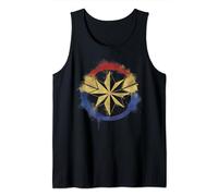Marvel Avengers Endgame Captain Marvel Spray Paint Logo Tank Top