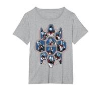 Marvel Avengers Endgame Character Group Panels Graphic Tee T-Shirt, Women's Plus, Heather Grey, 1X
