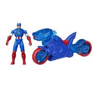 Marvel Avengers Epic World of Action Captain America Shield-Shot Cycle, Figure &