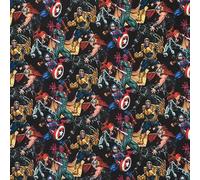 Marvel Avengers Fabric Captain America Iron Man Thor Black Widow Ant Man 140cm Wide 100% Cotton Digital Craft Fabric Material for Crafts, Quilting, Children's Dressmaking, Nursery Sewing Projects