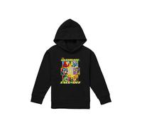 Marvel Avengers Face Off-Youth Kids Pull-Over Hoodie, Black | Size: 12-13 Years Marvel Black 12-13 Years