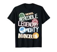 Marvel Avengers Father's Day Dad Words Graphic T-Shirt