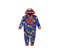 Marvel Avengers Fleece Onesie All In One in Blue | Size: 11-12 Years Marvel Blue 11-12 Years