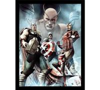 Marvel Avengers Hail Hydra Vol 1 Captain America Framed Poster marvel avengers Multicolor