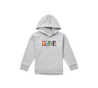 Marvel Avengers Hero Brick Logo Youth Kids Pull-Over Hoodie, Athletic Heather in Grey | Size: 9-11 Years Marvel Grey 9-11 Years