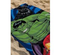 Marvel Avengers Hero Launch 100% Cotton Beach Towel Black