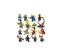 Marvel Avengers Hulkbuster Mech with 16 Mini Figures - Infinity Stone, Turret Ball Shooter, Opening Cockpit, Kids Blocks Toy