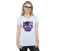 Marvel Women's Avengers Infinity War Black Panther Geometric Cotton T-Shirt in Grey | Size: Medium Marvel Grey M