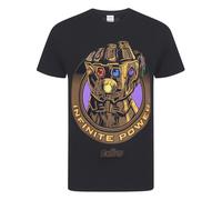 Marvel Avengers Infinity War Mens Thanos Infinity Gauntlet T-Shirt - Black - Black - S